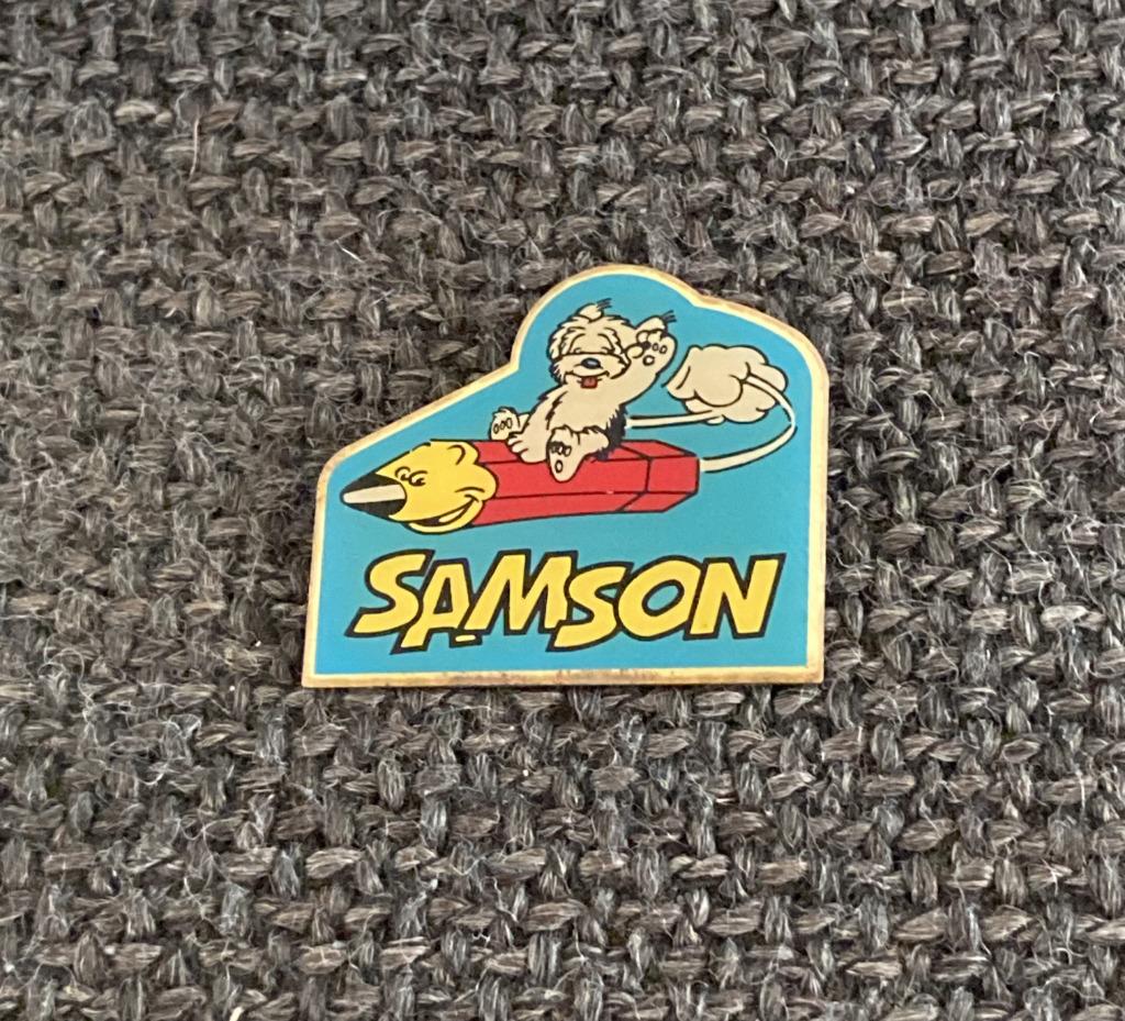 PIN - SAMSON, Verzamelen, Verzenden, Gebruikt, Figuurtje, Speldje of Pin