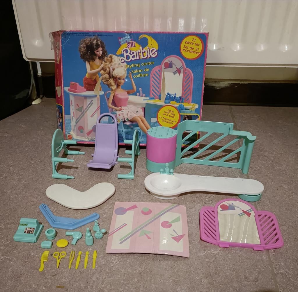 Barbie vintage schoonheidssalon  1988, Ophalen of Verzenden, Gebruikt, Barbie