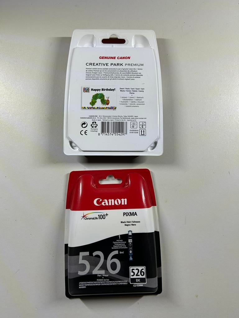 2 x Canon CLI-526 BK 526KB encre noire noire, Enlèvement ou Envoi, Neuf, Cartridge, Canon