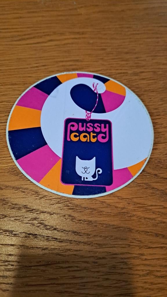 Retro sticker pussy cat, Ophalen of Verzenden, Nieuw