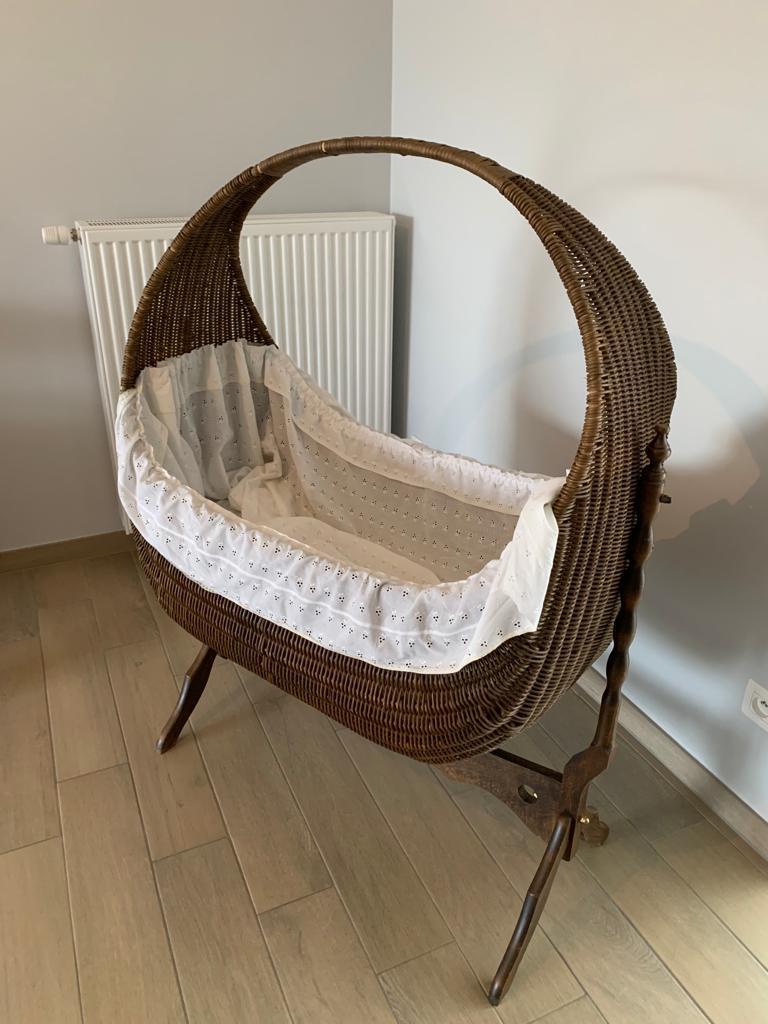 Rieten babywieg, Kinderen en Baby's, Babywiegjes en Ledikanten, Ophalen, Gebruikt