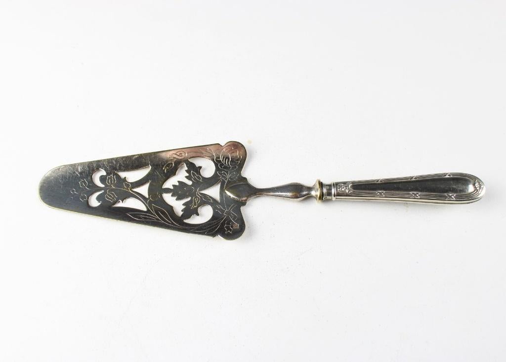 verzilverde taartschep, Antiek en Kunst, Ophalen of Verzenden