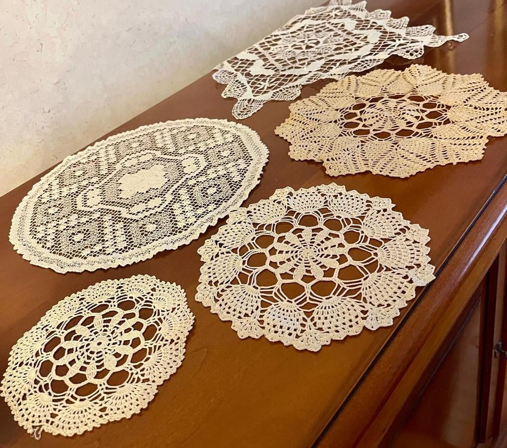 Crochet, écussons crochetés ou Granny Squars, Enlèvement