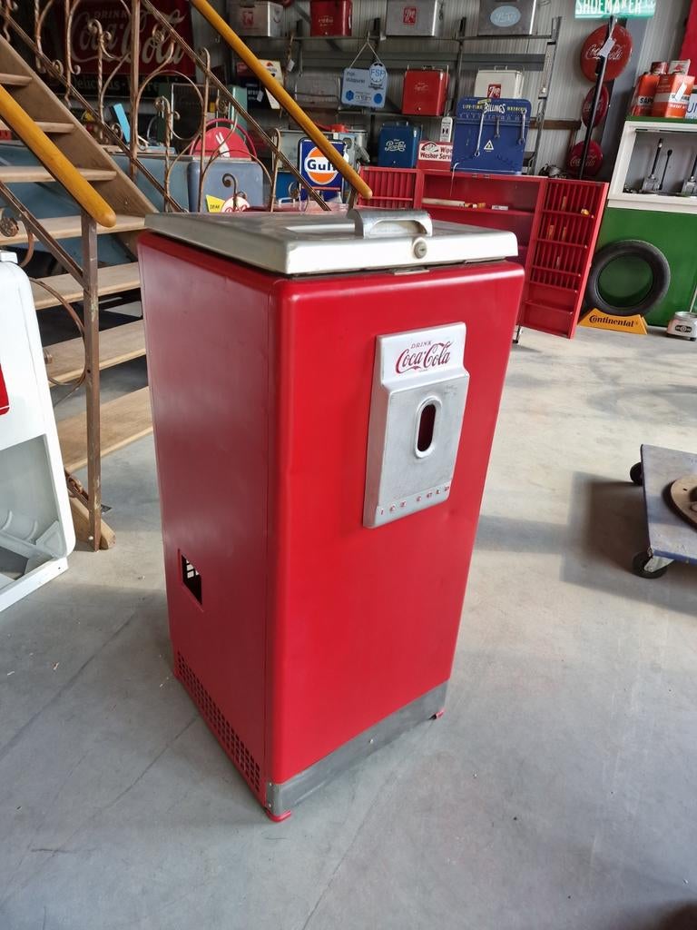 Glacière de bureau Coca-Cola Cavalier 2 cases, Enlèvement, Utilisé