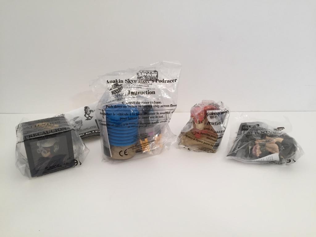 Star Wars Ep1 Pizza Hut speeltjes 1999 (compleet), Ophalen of Verzenden