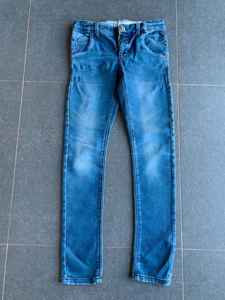 blauwe jeansbroek Name It maat 158, Broek, Gebruikt, Name it, Ophalen of Verzenden