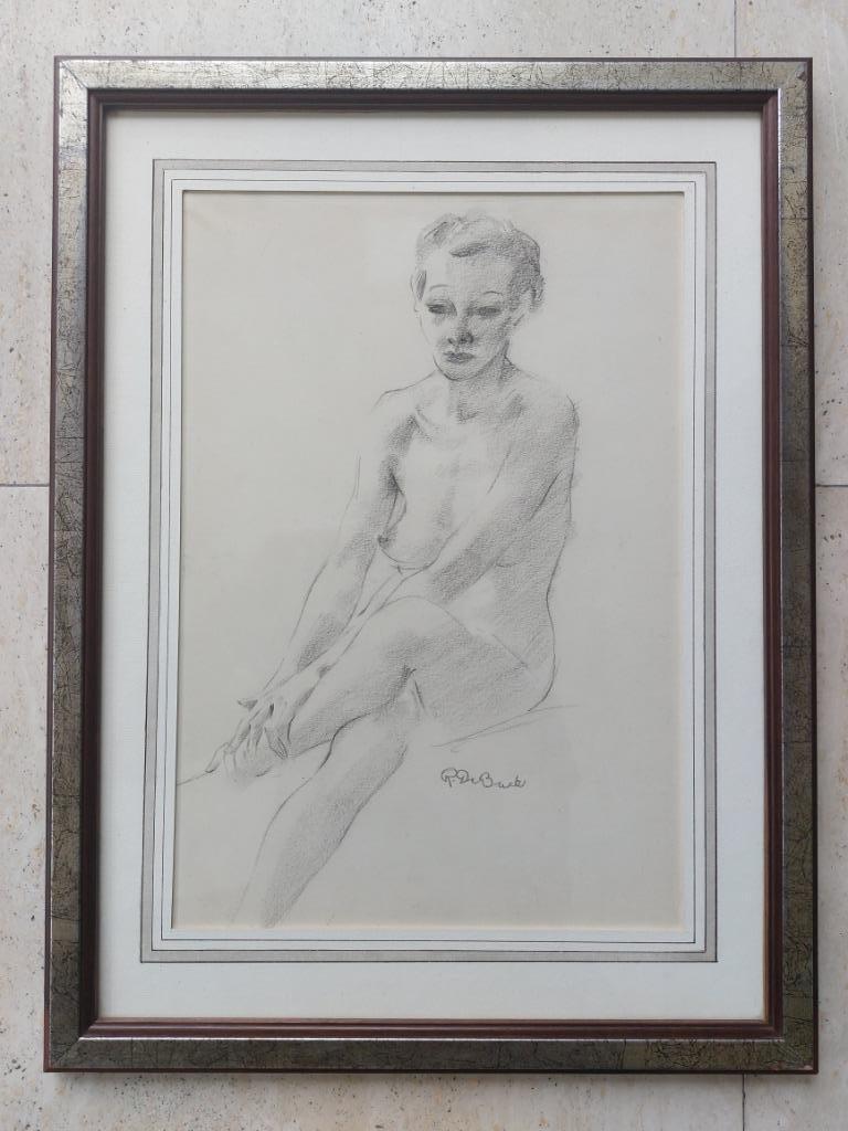 Raphaël ( Raf ) DE BUCK ( Gents1902 - 1986 ). Prostituée, Antiek en Kunst, Ophalen of Verzenden