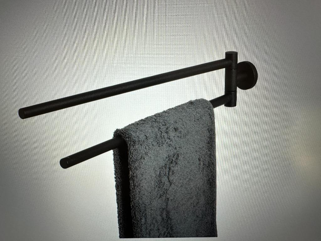 Tiger Boston handdoekrek doucherek zeepdispenser zwart, Huis en Inrichting, Badkamer | Badtextiel en Accessoires, Ophalen of Verzenden