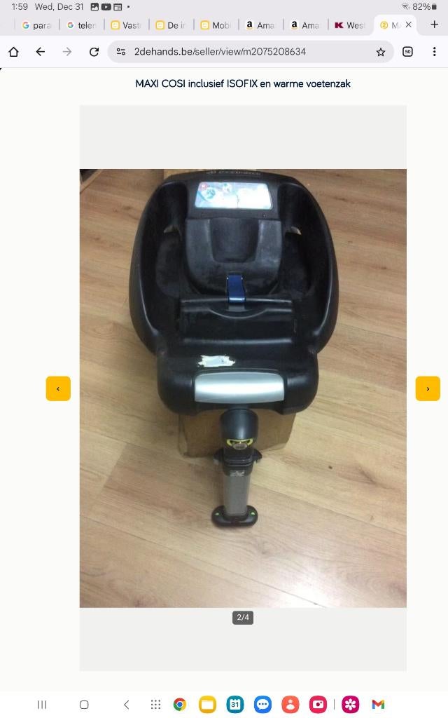 ISOFIX MAXI COSI, Enlèvement, Comme neuf, Maxi-Cosi, Isofix