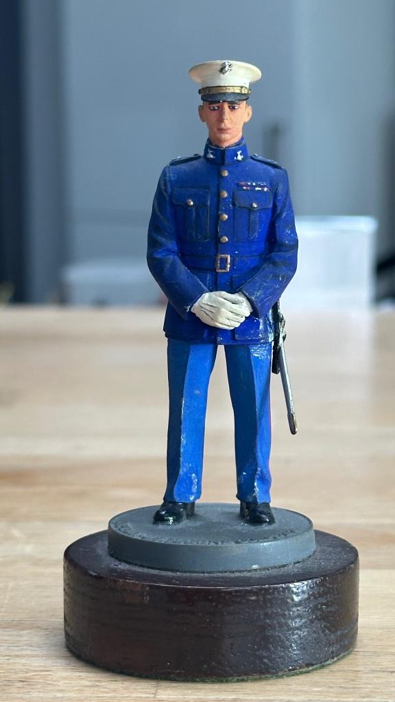 Figurine Plomb 8,5cm Captain US Marine Corp, Collections, Enlèvement