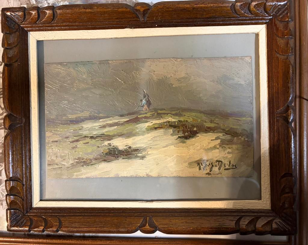 Schilderij Albert Isidore De Vos (1868- 1950), Ophalen