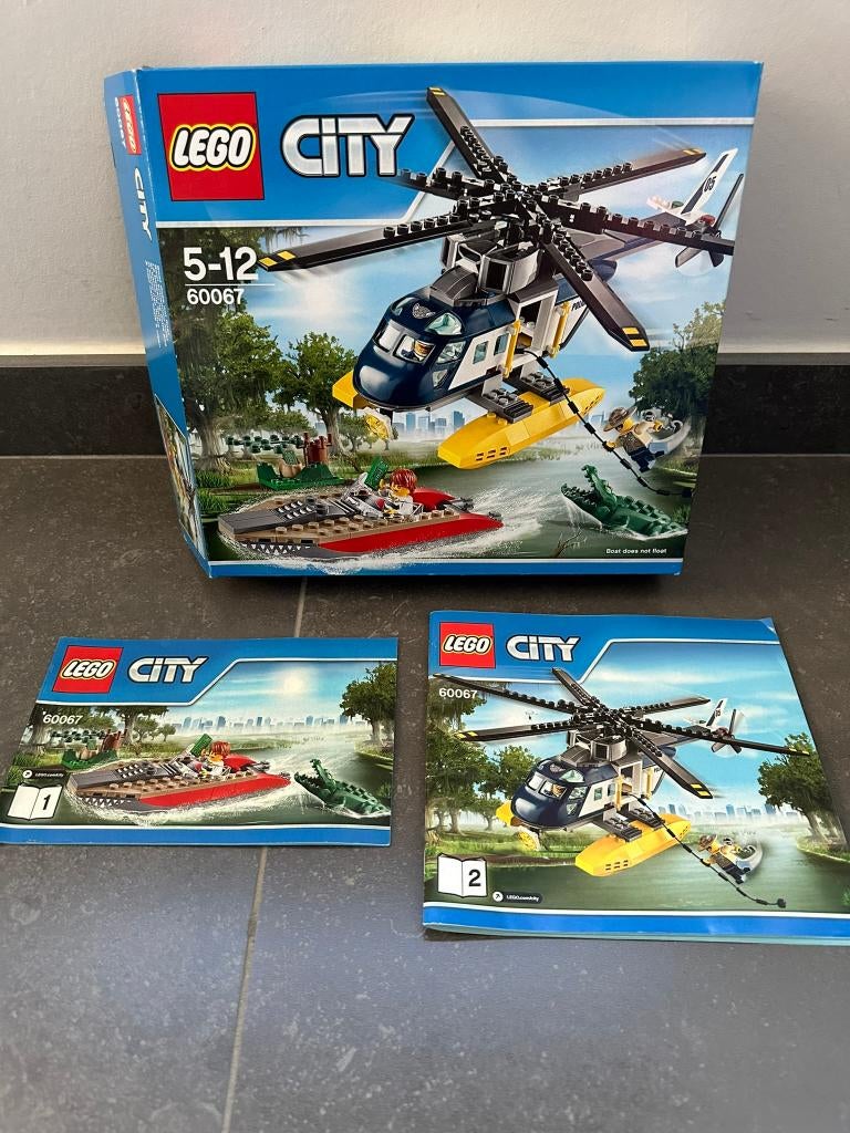 Lego city helikopterachtervolging 60067, Ophalen, Gebruikt, Complete set, Lego