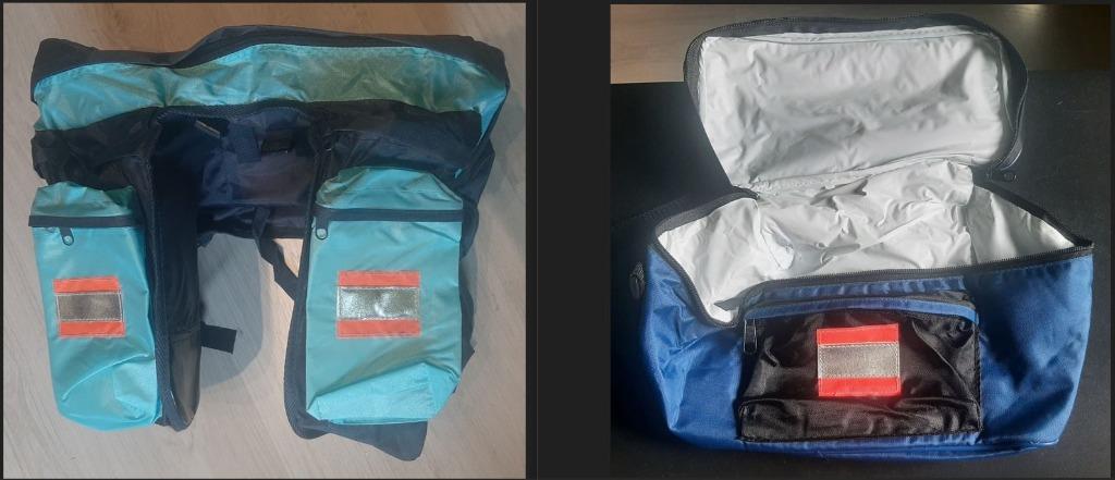 1x grote soepele bagagedrager fietstas + 2x stuur fietstas, Fietsen en Brommers, Ophalen, Nieuw