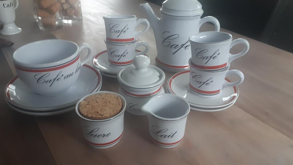 Service à café vintage en céramique Waechtersbach-W.Germany, Service complet, Enlèvement ou Envoi, Céramique, Utilisé