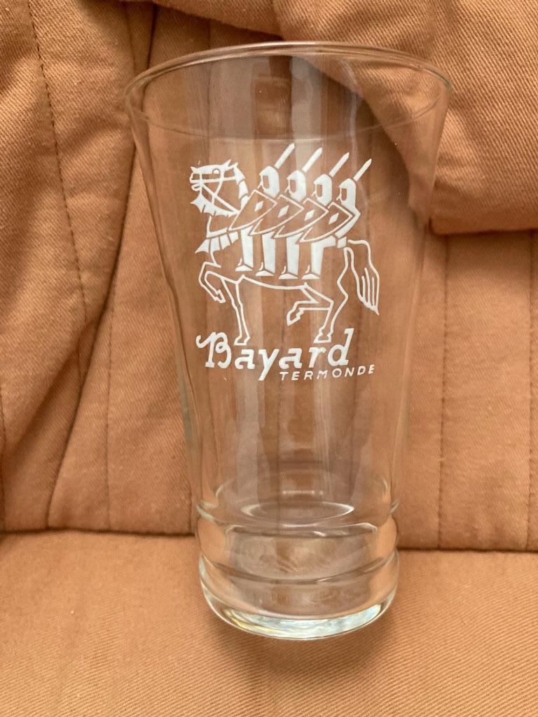 Oud waterglas Bayard termonde, Collections, Marques de bière, Enlèvement ou Envoi, Comme neuf, Verre ou Verres, Autres marques
