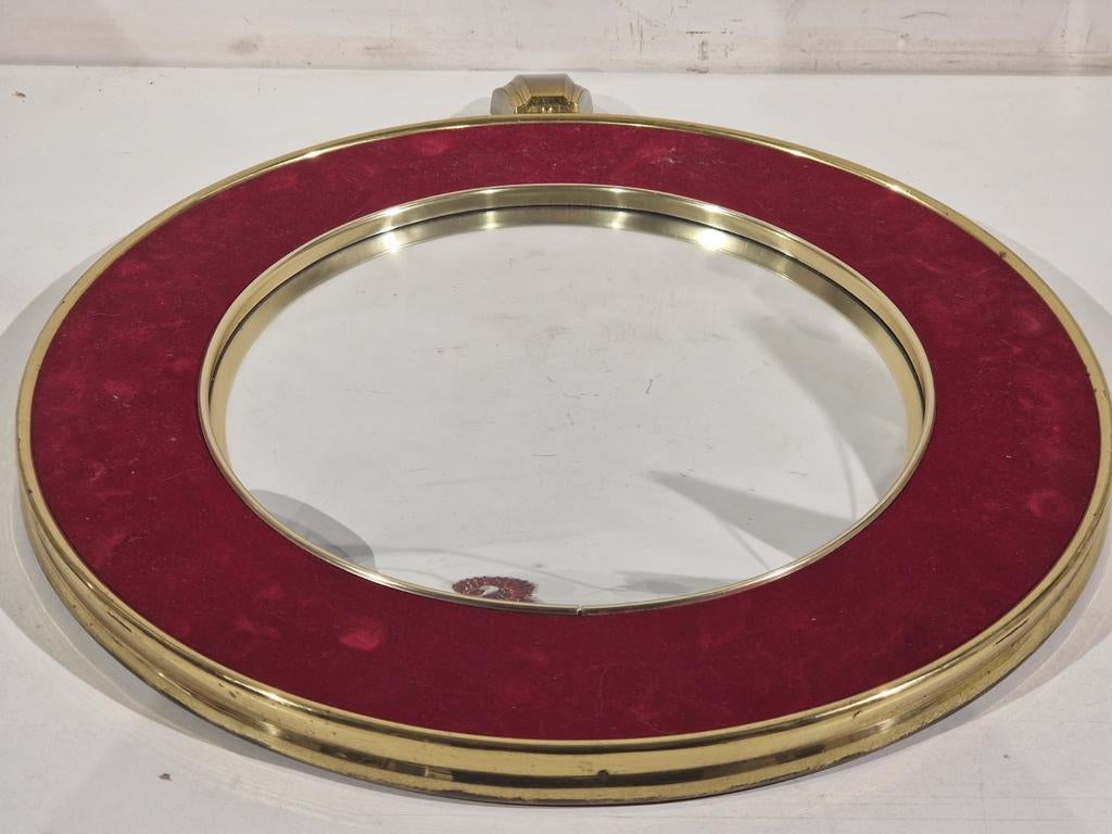 Bolle Artilux spiegel , bolspiegel diameter 33cm , rood fluw, Enlèvement ou Envoi