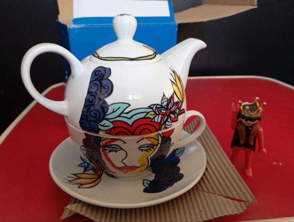 638) Tea for One theeset Josien Broeren, Enlèvement ou Envoi, Neuf, Autres styles, Autres types