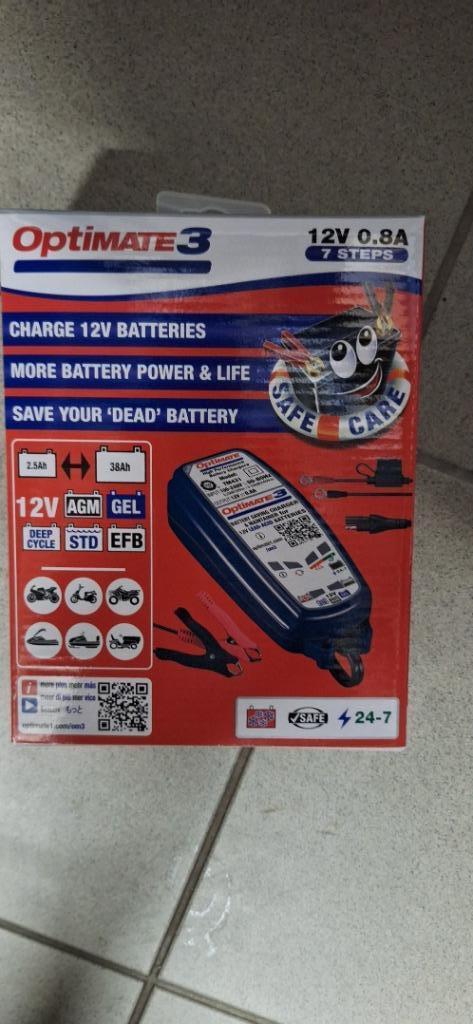 Optimate 3 acculader/druppellader 12V, Auto-onderdelen, Accu's en Toebehoren, Ophalen, Gebruikt
