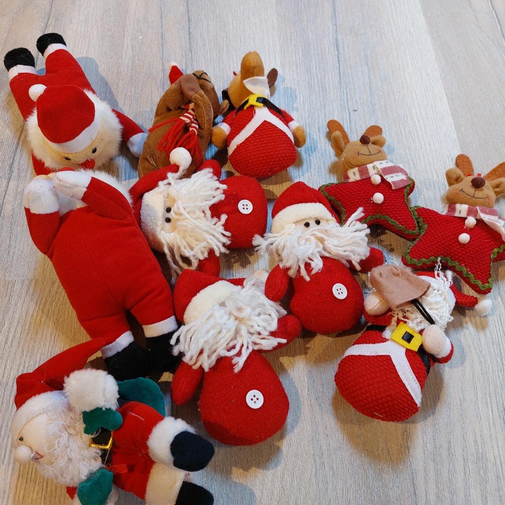 kerstfiguurtjes kerstpoppen kerstdecoratie, Ophalen, Zo goed als nieuw
