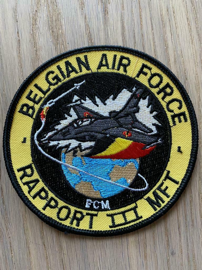 Belgian Air Force - RAPPORT III MFT, Ophalen of Verzenden, Nieuw, Patch, Badge of Embleem