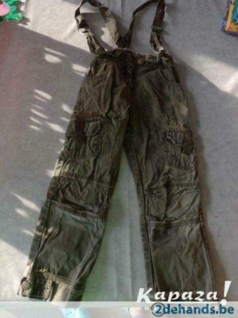 Prémaman : Kaki broek met bretellen maat 116, Kinderen en Baby's, Ophalen of Verzenden, Gebruikt, Meisje, Broek