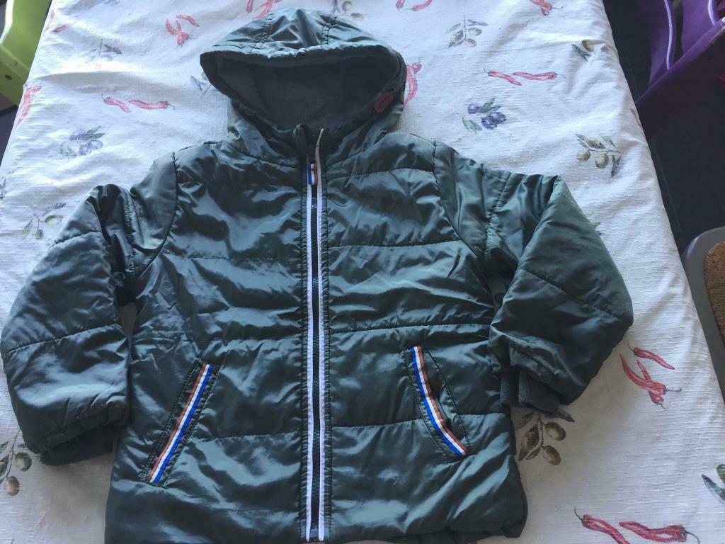 Jas fleece gevoerd 116 prima staat, Ophalen of Verzenden, Gebruikt, Jongen, Jas