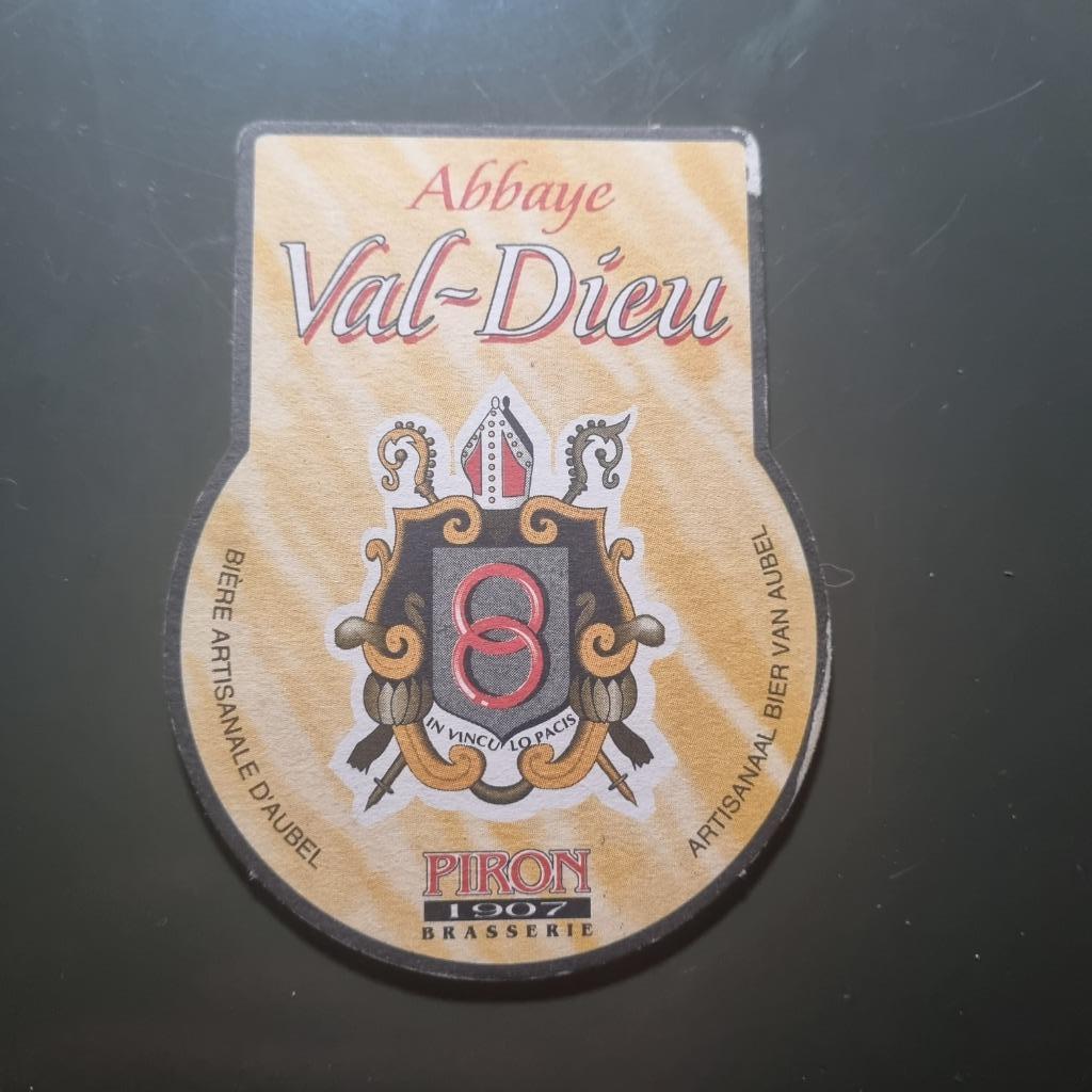 Sous Bock Abbaye Val-Dieu, Collections, Marques de bière, Enlèvement ou Envoi, Utilisé, Sous-bock, Autres marques
