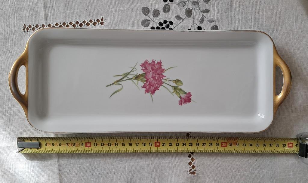 Plat de Service en Porcelaine de Baudour, Antiquités & Art, Enlèvement ou Envoi