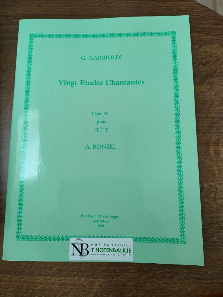 Boek dwarsfluit 20 études chantantes, Ophalen of Verzenden, Nieuw, Dwarsfluit of Piccolo