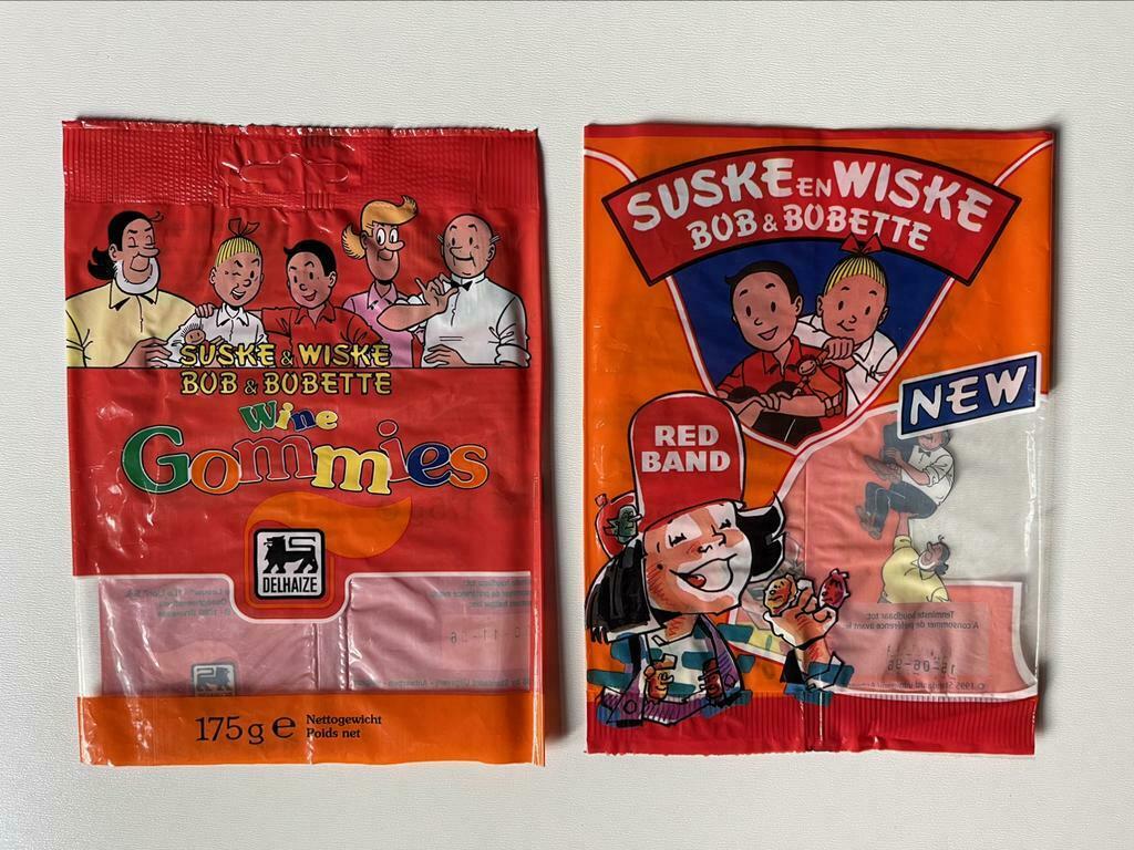 Suske en wiske gummies red band snoepverpaking leeg L195, Ophalen of Verzenden, Suske en Wiske