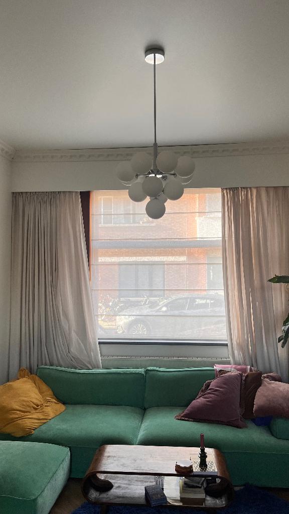 Spoetnik lamp, Huis en Inrichting, Ophalen, Gebruikt, Glas, 75 cm of meer