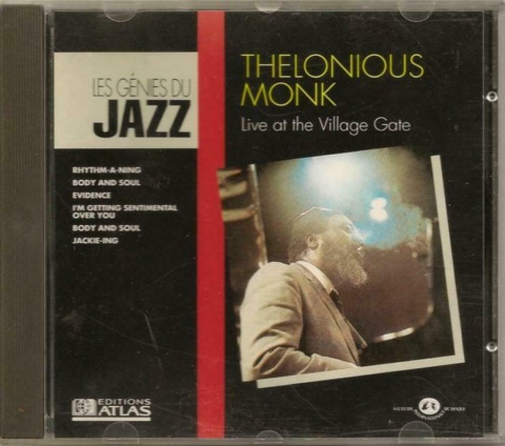 CD JAZZ - Thelonious Monk ‎– Live At The Village Gate, Envoi, 1980 à nos jours, Comme neuf, Jazz