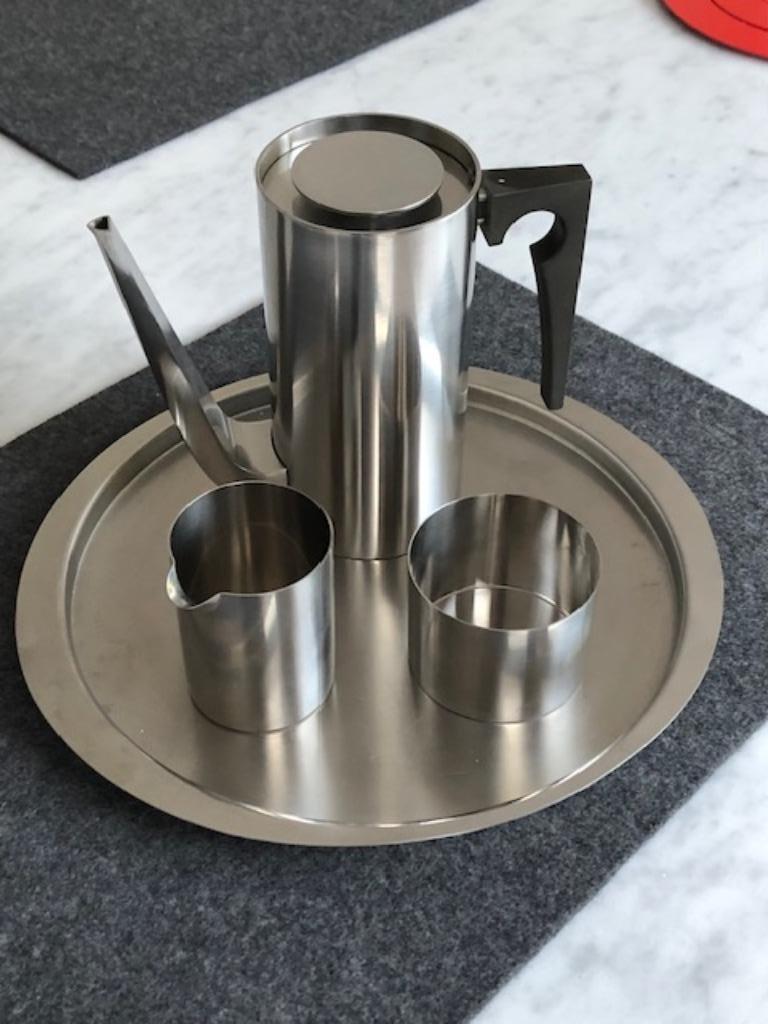 Stelton Arne Jacobsen, mid century + Fufal dienblad, Ophalen of Verzenden