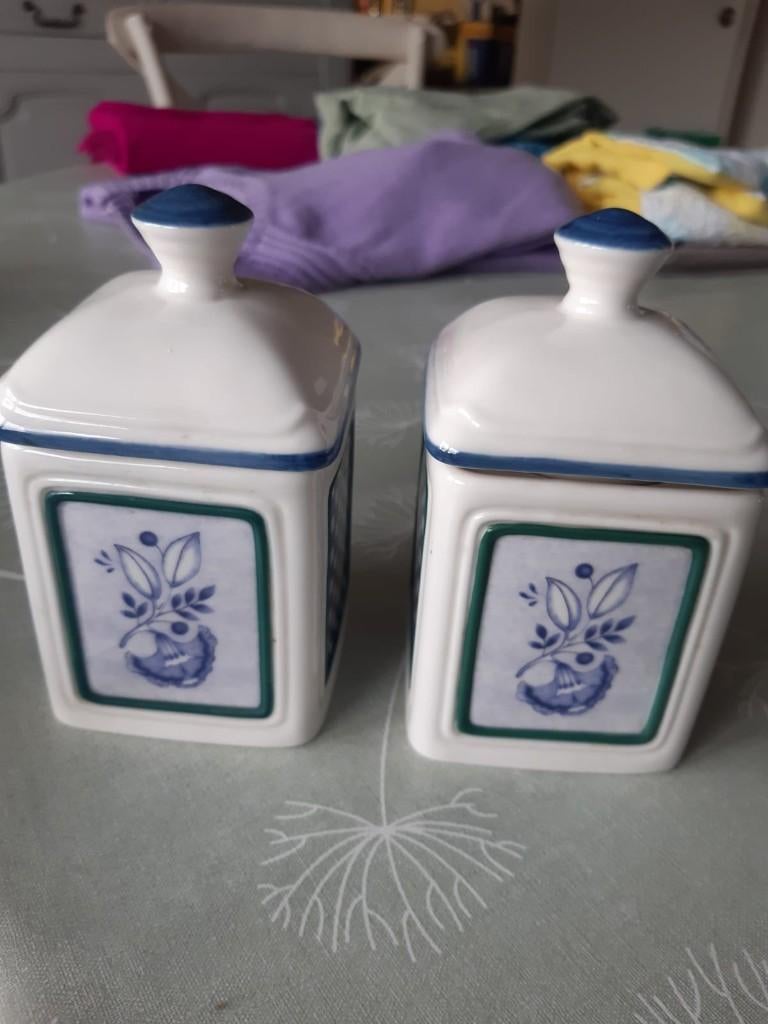 Lot : 2 pots à épices Villeroy & Boch - mod. Switch 3 Charm, Antiquités & Art, Antiquités | Services (vaisselle) pièces, Enlèvement ou Envoi