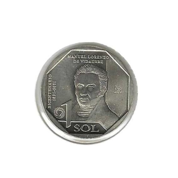 Peru, 1 Nuevo Sol 2022, Manuel Lorenzo de Vidaurre., Postzegels en Munten, Munten | Amerika, Ophalen of Verzenden, Zuid-Amerika