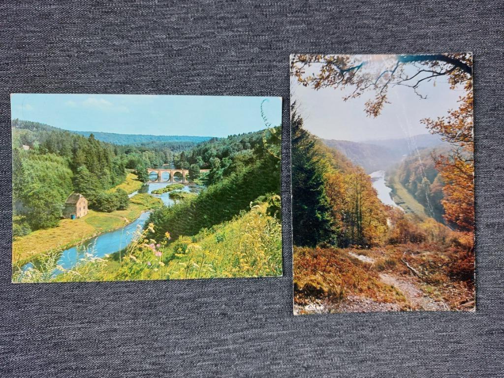 2 postkaarten Chiny sur Semois, Verzenden
