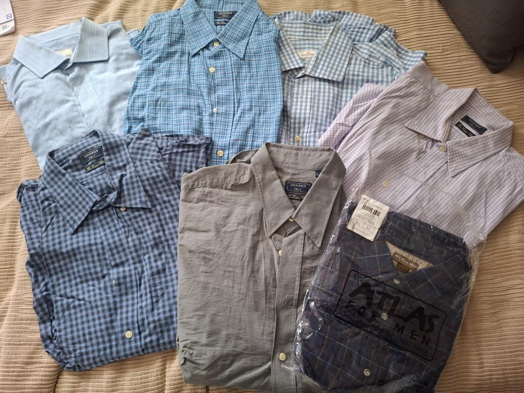 Lot chemises/vestons/pulls laines/anorak- Taille XL, Enlèvement, Porté, Taille 56/58 (XL)