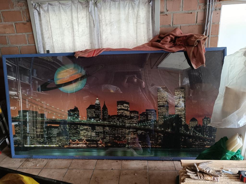 Gratis puzzel in zelfgemaakte kader, Ophalen, Gebruikt, Overige typen, 125 cm of meer