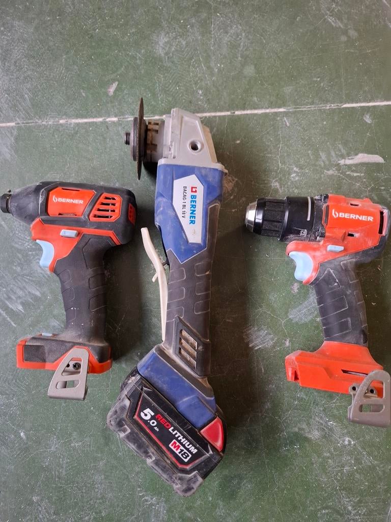 Berner 18v machines, Enlèvement