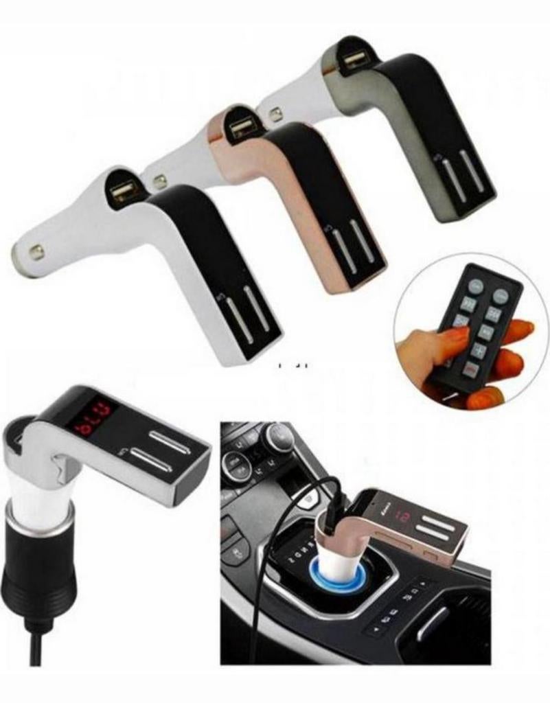 Transmetteur FM car kit Allumé-cigare Carte SD/USB/Bluetooth, Enlèvement ou Envoi, Neuf