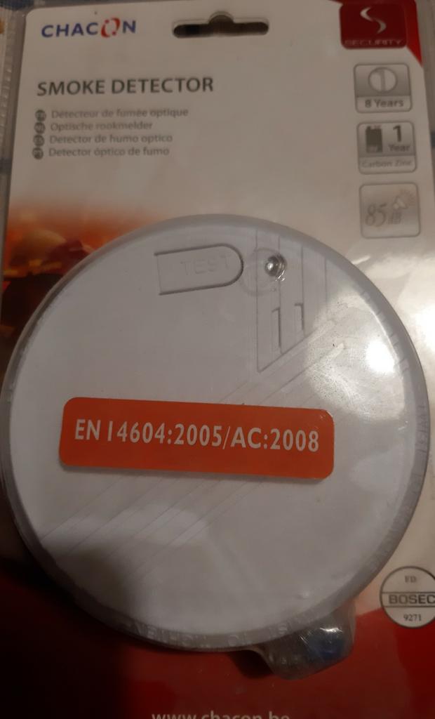 Nieuwe optische rookmelder, Doe-het-zelf en Bouw, Alarmsystemen, Ophalen of Verzenden, Nieuw