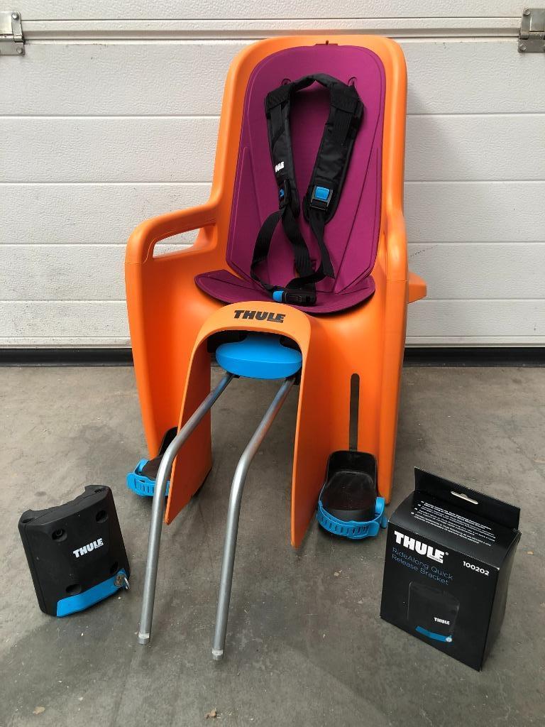 Thule RideAlong - fietsstoeltje - Als nieuw, Fietsen en Brommers, Fietsaccessoires | Fietsstoeltjes, Ophalen, Achterzitje, Voetsteuntjes