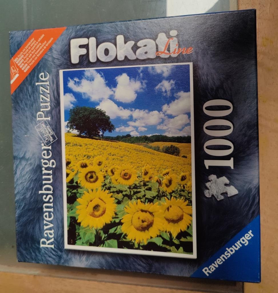 Puzzel Veld met zonnebloemen 1000 stukjes, Hobby en Vrije tijd, Ophalen of Verzenden, 500 t/m 1500 stukjes, Nieuw, Legpuzzel