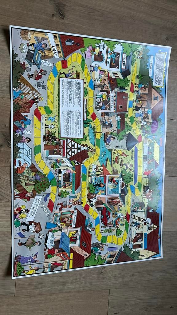 Vandersteen suske en wiske affiche spel middenstand, Verzamelen, Ophalen of Verzenden, Suske en Wiske, Zo goed als nieuw