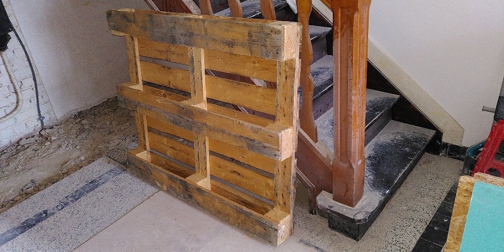 palette en bois, Doe-het-zelf en Bouw, Hout en Planken, Ophalen, Gebruikt, 50 mm of meer, Minder dan 200 cm
