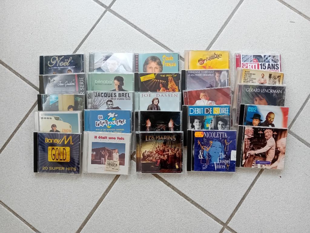 Lot Franse liedjes op 50 cd's, lot nr. 2, Cd's en Dvd's, Ophalen, Gebruikt
