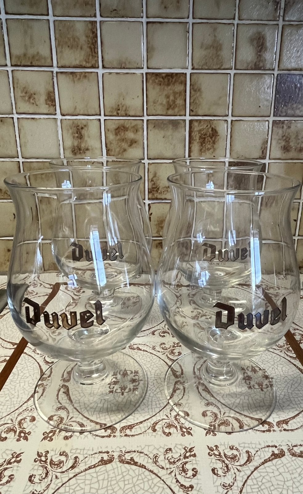 Glazen Duvel, Collections, Verres & Petits Verres, Enlèvement, Utilisé, Verre à bière