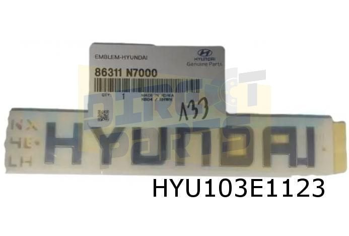 Hyundai Tucson embleem tekst 'Hyundai' achter Origineel! 863, Neuf, -, -, Hyundai