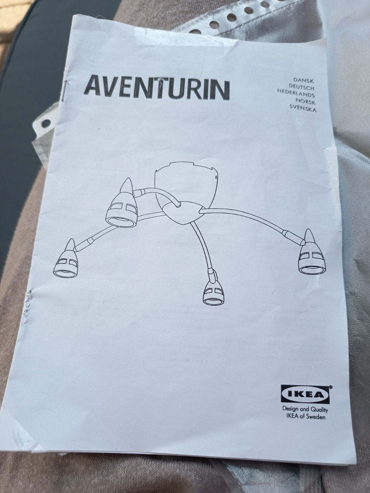 Plafondlamp Aventurin van Ikea, in zeer goede staat, Huis en Inrichting, Ophalen, Zo goed als nieuw
