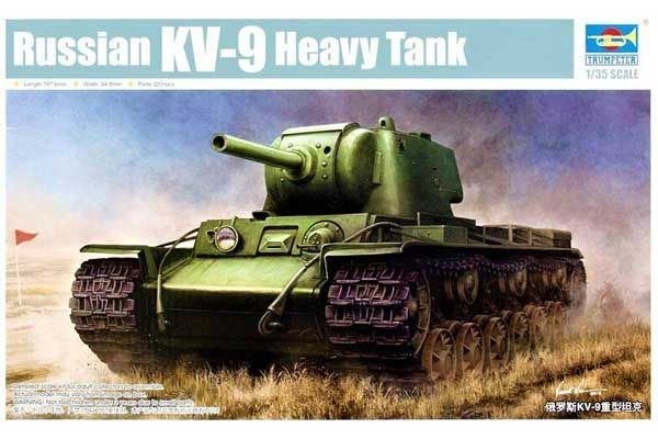 TRUMPETER 09563 RUSSIAN KV-9 HEAVY TANK échelle 1/35, Hobby & Loisirs créatifs, Modélisme | Voitures & Véhicules, Neuf, Autres marques